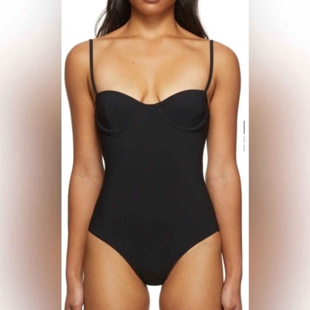 Black one piece swim suit Toteme
